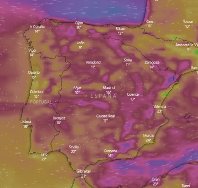 viento en la península